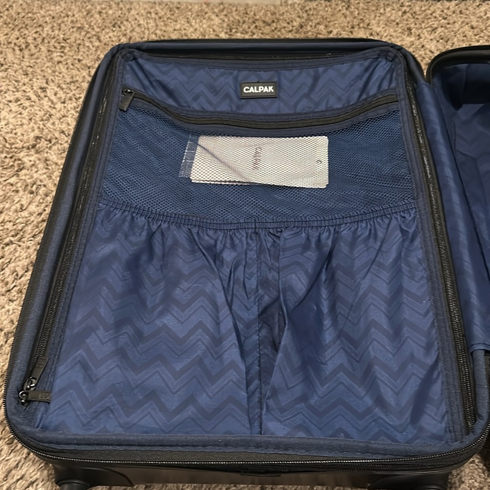 CALPAK Black Marble Carry On Rolling Suitcase - Picture 9 of 10